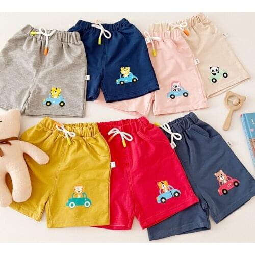 2021 Summer Childrens Shorts Cotton Boys Casual Pants Girls Hot Pants Baby Short Trousers 1-7 Years Kids 7 Colors Clothes