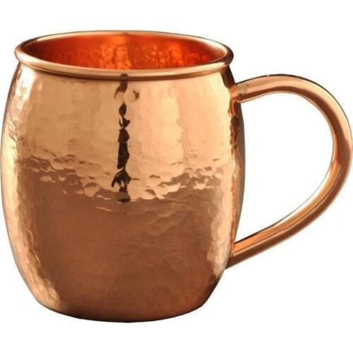 Moscow Mule Copper Mugs -1 pcs- 100% HANDCRAFTED 100% Pure Solid Copper Mugs Copper Barrel Mug Moscow Mules MADE IN TURKEY