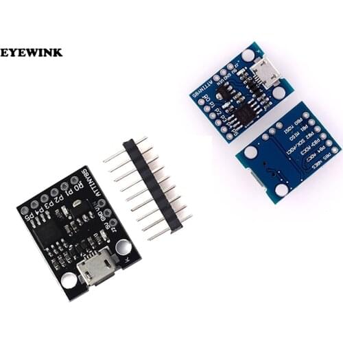 ATtiny85 Digispark Kickstarter Micro USB Microcontroller Development Board Shield Module For Arduino IDE 500mA 5V Regulator I2C