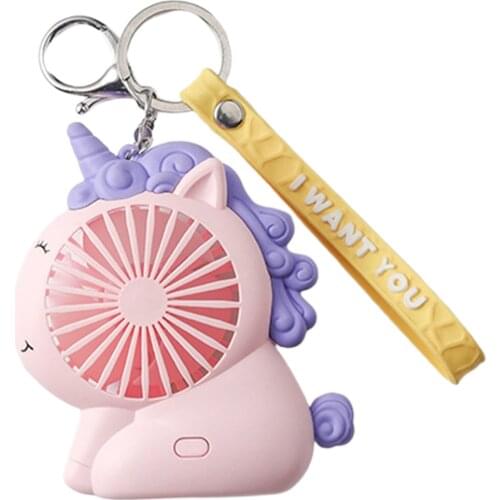 Mini Portable Small Desktop Fan USB Rechargeable 3 Speeds 1 Light for The Room Household Capacity: 500 MA