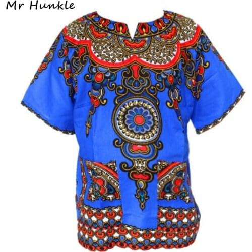 Mr Hunkle Dashiki Top Shirt Women Vintage T-shirt Traditional African Print Bodycon Shirts Robe Femme Loose T-shirt For Unisex