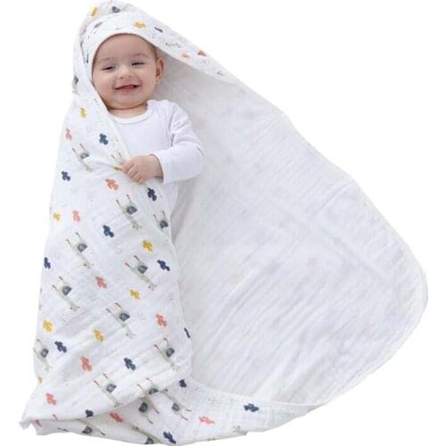 1Pc Muslin pure Cotton Baby Swaddles Soft Newborn Blankets Bath Gauze Infant Wrap Sleepsack Stroller Cover Play Mat Baby Deken