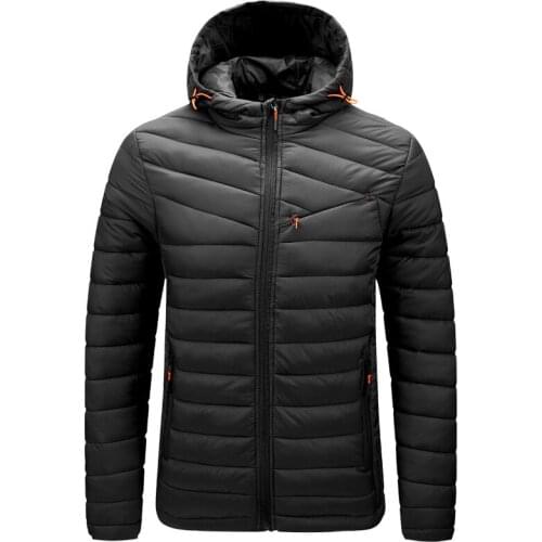 2020 New Autumn Winter Parka Men Windbreak Warm Hoodies Coats Male Hooded Jackets Mens Casual Down Cotton Jacket Outwear