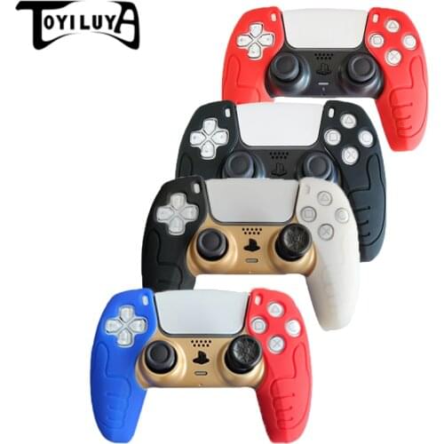 PS5 Soft Thicken Silicone Gel Rubber Case Cover For SONY Playstation 5 PS5 Controller Protection Case Skin For PS5 Gamepad
