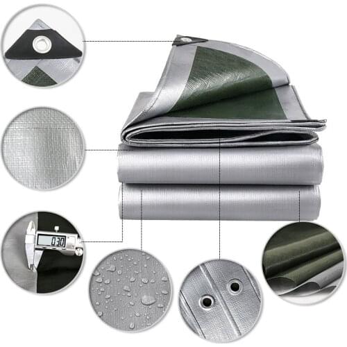 Outdoor Awning Garden Plant Waterproof Shade Cloth Home Garden PE Weaving Rainproof Cloth Waterproof Sunscreen Cold Resistance F