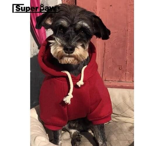 New Style Pet Dog Hoodie Winter Warm Coat Sweater Jumper Jacket Clothes For Small Medium Dogs Schnauzer French Bulldog Pug BGC16