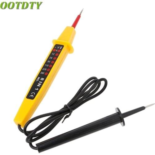 OOTDTY AC DC voltage 6~500V auto electric test pencil written light detector 8 in 1 3 in 1