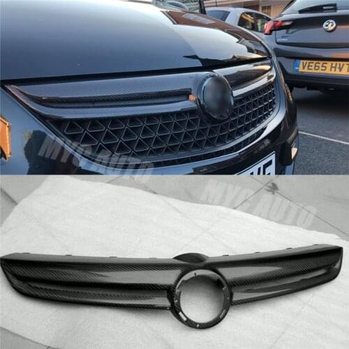 For Opel Vauxhall Corsa D VXR OPC Face Lift Carbon Fibre Front Grille