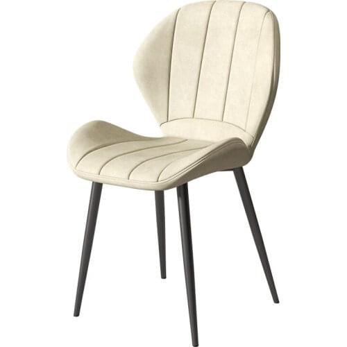 Light luxury dining chair modern minimalist home stool backrest nordic iron chair