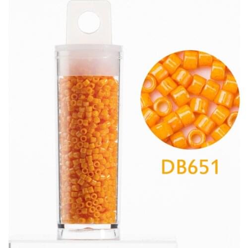 Taidian 11/0 Miyuki Delica Beads Glass Round Perlas Solid Opaque 1.6x1.3mm 10g 2000pcs/tube Native Indigenous Beadwork