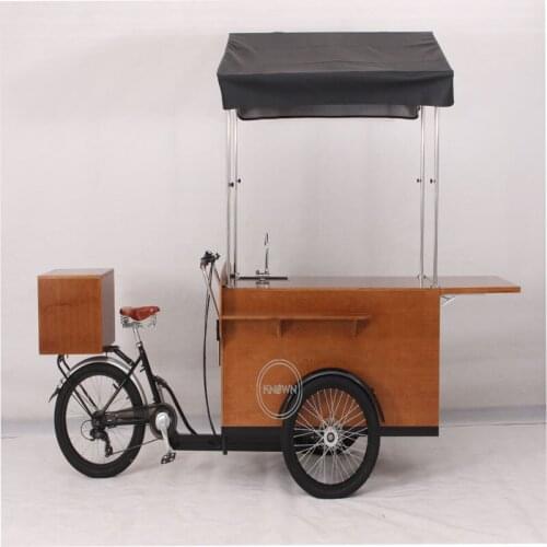 Street Cargo Bike Mobile Vending Car with Sink Coffee Electric Tricycle for Sale Europe