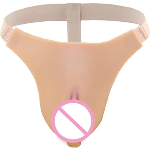 Vagina Equipment Transgender Underwear Cosplay Crossdresser Fake Vagina Transformation Panties Triangle T-shaped