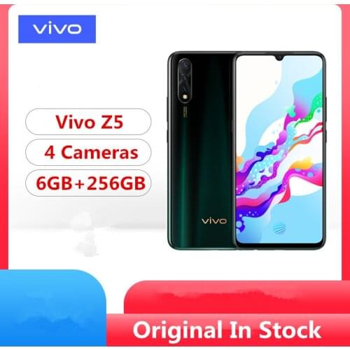 Original Vivo Z5 4G LTE Mobile Phone Snapdragon 712 Android 9.0 6.38" 2340x1080 6GB RAM 256GB ROM Face ID fingerprnit 48.0MP