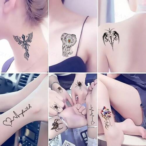 Temporary Tattoo Stickers Tattoo Wings Scorpion Chest Stickers Arm Tattoo for Neck Cute Tatoo Sticker Small Tattoo Fashion Art