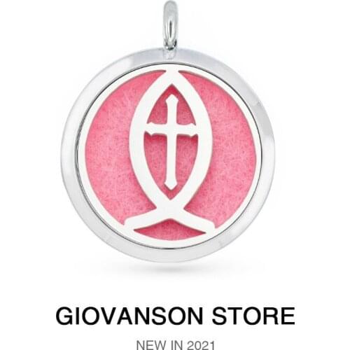 Women Gift Necklace Charms Locket Pendants For Jewelry Making Stainless Steel Magnetic Aromatherapy Essential Oil Perfume 30mm