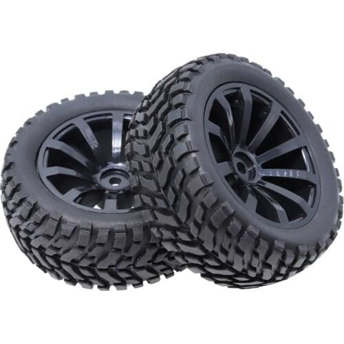 1/10 2PCS RC Tires Wheel Hub Rim Hex 12mm For 1:10 HSP HPI Axial SCX10 Traxxas Trx-4 Trx4 Tamiya HPI RC Rally On Road RC Car Tyr