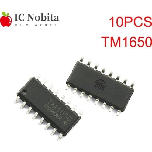 10PCS TM1650 SOP-16 Drive Digital Tube Chip