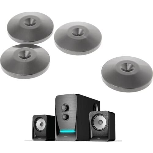4 Pcs Isolation Spike Stand Feet Pad Speaker Amplifier Nickel Plated Cone Base
