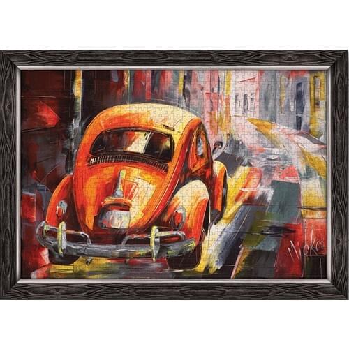 500 piece Black Framed Made Puzzle Beetle