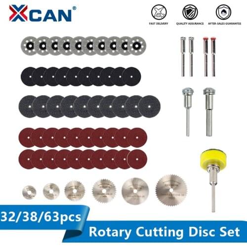 XCAN Diamond Cutting Disc Sanding Grinding Wheel Circular Saw Blade for Dremel Rotary Tools Wood Cutting Disc