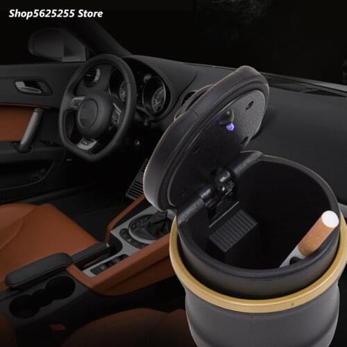 Car LED Ashtray Portable Ashtray For Hyundai Tucson 2019 2020 Accessories LED Storage Case 2021 Ash Tray Holder