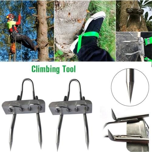 Tree Climbing Tool Pole Climbing Spikes for Hunting Observation Picking Fruit 304 Stainless Steel Climbing Tree Shoes Simple to