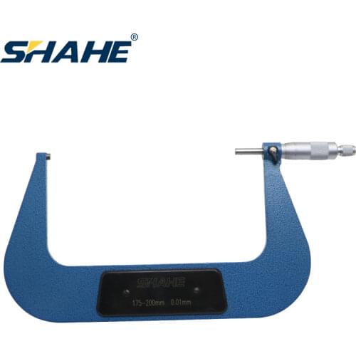 Shahe 0.01mm 175-200mm outside micrometer mikrometre measuring device mechanical gauges micrometer precision tools
