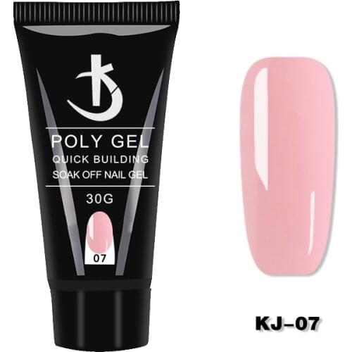 Poly Extention Gel Set Nail Art French Nail Art Clear Camouflage Color Nail Tip Form Crystal UV Gel Slice Brush Nail Gel