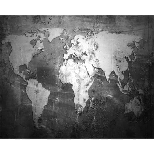 Beibehang Wallpaper mural home decor living room bedroom 3D solid mural gray world map TV background wall murals 3d wallpaper