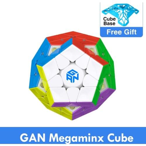 New Gan Mega M 3x3 magnetic Wumofang Magic Cube Puzzle 12 Sides Dodecahedron Professional Educational Toys for kids