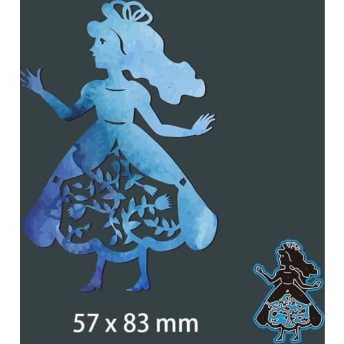 New Metal Cutting Dies Scrapbooking LITTLE PRINCESS DIY Album Paper Craft Embossing Stencil Decoration 57*83mm