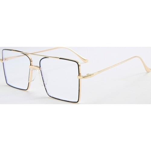 Retro Alloy Square Optical Eyeglasses Frame Vintage Rectangle Computer Goggles Glasses Women Men Spectacle Frame Unisex