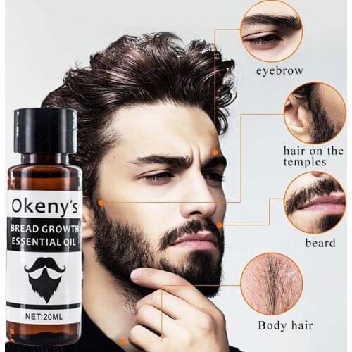 Original Beard Growth Oil Mustache Grow Stimulator Accelerate Oil Hair 100% Moisturizing Beard Growth Natural J3Q7