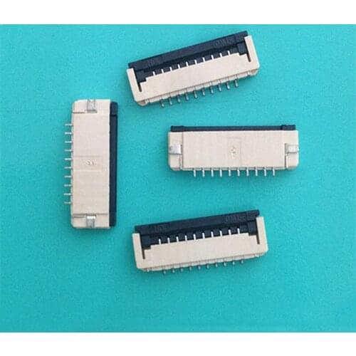 10pcs FPC Connector Computer Cable Socket P-TWO 196047-10021 Fpc Holder Connector 1.0 Pitch 10 pin Flip Cover