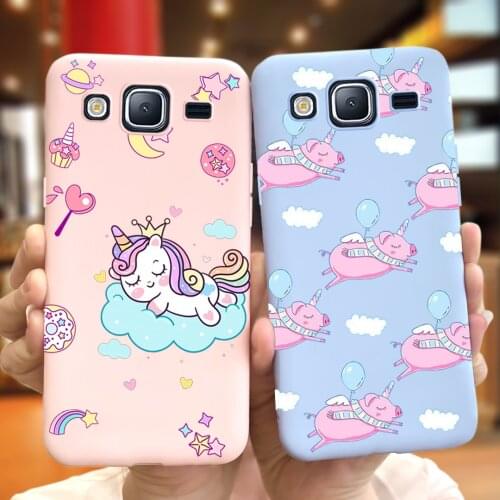 Cartoon Unicorn Candy Silicon Case For Samsung A5 2016 2017 A6+ A6 A7 A9 2018 A8 Plus M10 M20 M30 A02s 2020 Soft TPU Back Covers