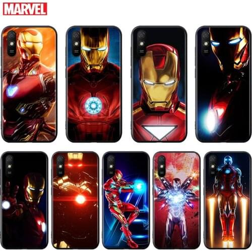 Silicone Cover Marvel Super Hero Avengers Iron Man For Xiaomi Redmi K40 K30i K30T K30S K20 10X GO S2 Y2 Pro Ultra Phone Case
