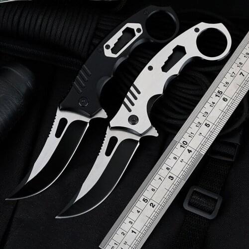 20CM Stainless Steel Folding Knife High Hardness Swiss Multifunctional Folding Knife Wilderness Survival Outdoor Hunting Knifes