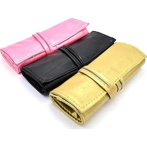Makeup Brushes Bag Pencil Case Pouch Portable Holder Organizer Pouch Pocket Cosmetic Brush Bag Wrap Roll Portable Makeup Bags