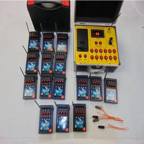 LED Double Remote 60 Cues Fireworks Receiver Stage Special Effects CE FCC ElectricWire Smart Wedding Equipment-Wireless Switch