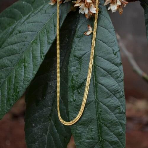 Tilki Kuyruğu Kolye Gold Renk