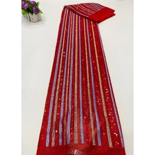African French Mesh Tulle Lace Fabric with Sequins Embroidery African Sequins Lace Fabric Nigerian Net Lace Fabric DP07