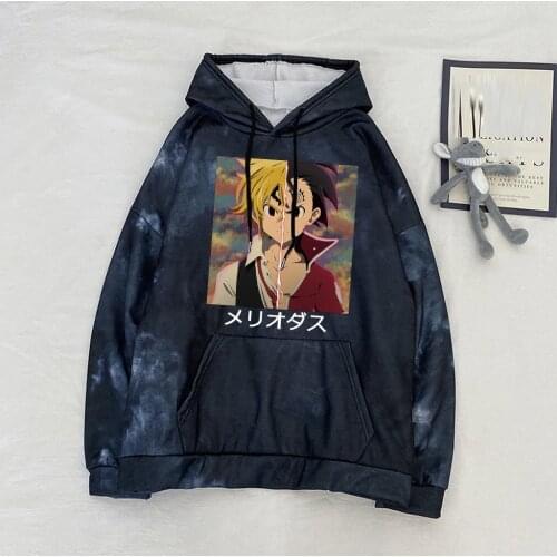 The Seven Deadly Sins Printed Hoodie Women Man Japanese Anime Pullover Spring and Autumn