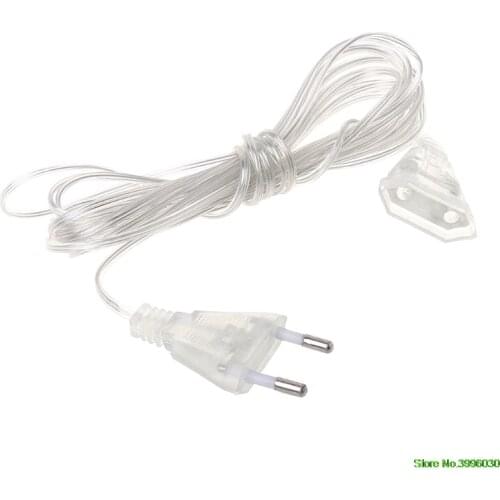 2021 New 5m Power Extension Cable Extender Wire For LED String Light Christmas Lights EU Plug