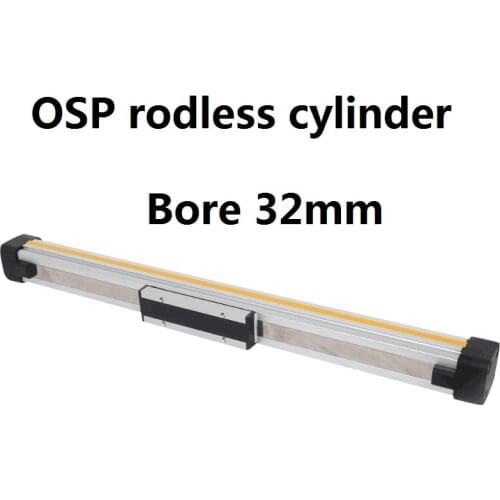 OSP32 OSP-P high speed Pneumatic Air Cylinder Bore 32mm Mechanical Joint Double Acting rodless cylinder OSP-P32-100 OSP-P32-200