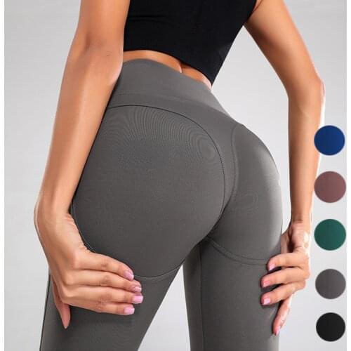 Women Yoga Pants Seamless High Waist Solid Sports Leggings Athletic Long Tights Girls Fitness Yoga Gym Running Workout Trousers