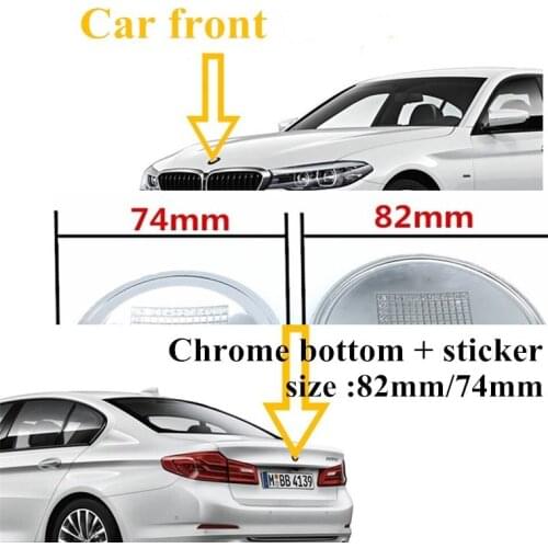 10pcs/lot 82mm 74mm 45mm Car Emblem Badge BONNET Hood Front Rear Trunk For BMW E46 E39 E38 E90 E60 Z3 Z4 X3 X5 X6 51148132375