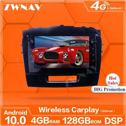 4+128G Android10.0 Screen Car Player GPS Navi For Suzuki Grand Vitara 3 2005-2015 Auto Radio Stereo Multimedia Player Head Unit