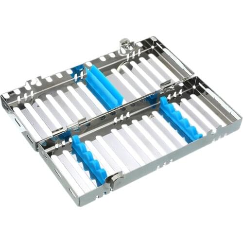 5Pcs Dental Sterilization Autoclave Cassette Tray Box Rack Rubber Linker Instrument Holder Clinic Dental Disinfection Holder
