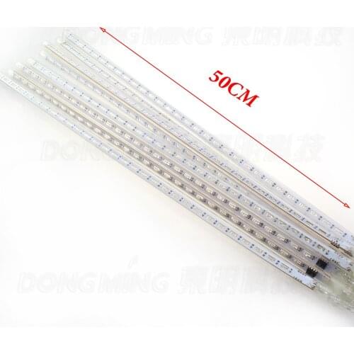 6pcs/pack holiday decoration Changeable 8 tubes/set 50cm String LED Meteor Rain Light Christmas tree Lights