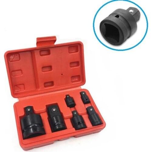 6 pieces of 1-3/4-1/2-3/8-1/4 wrench adapter chrome vanadium steel socket ratchet wrench drive accessories